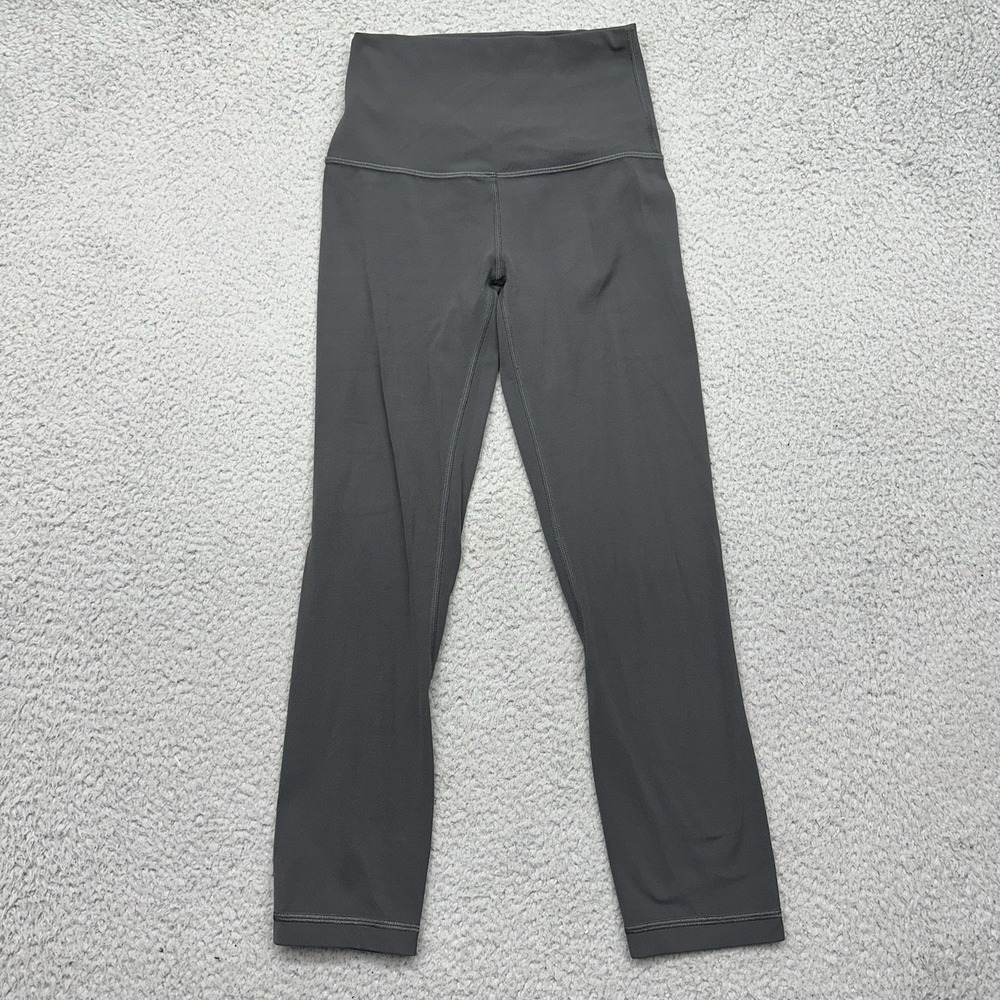Lululemon LW6AS8S Women's Size 2 Align Crop 21" Black Yoga Pants Leggings
